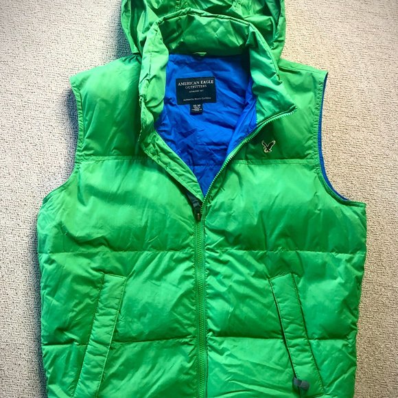 American Eagle Outfitters Jackets \u0026 Coats | American Eagle Down Vest | Color: Blue/Green | Size: Xs | Relovestyle's Closet